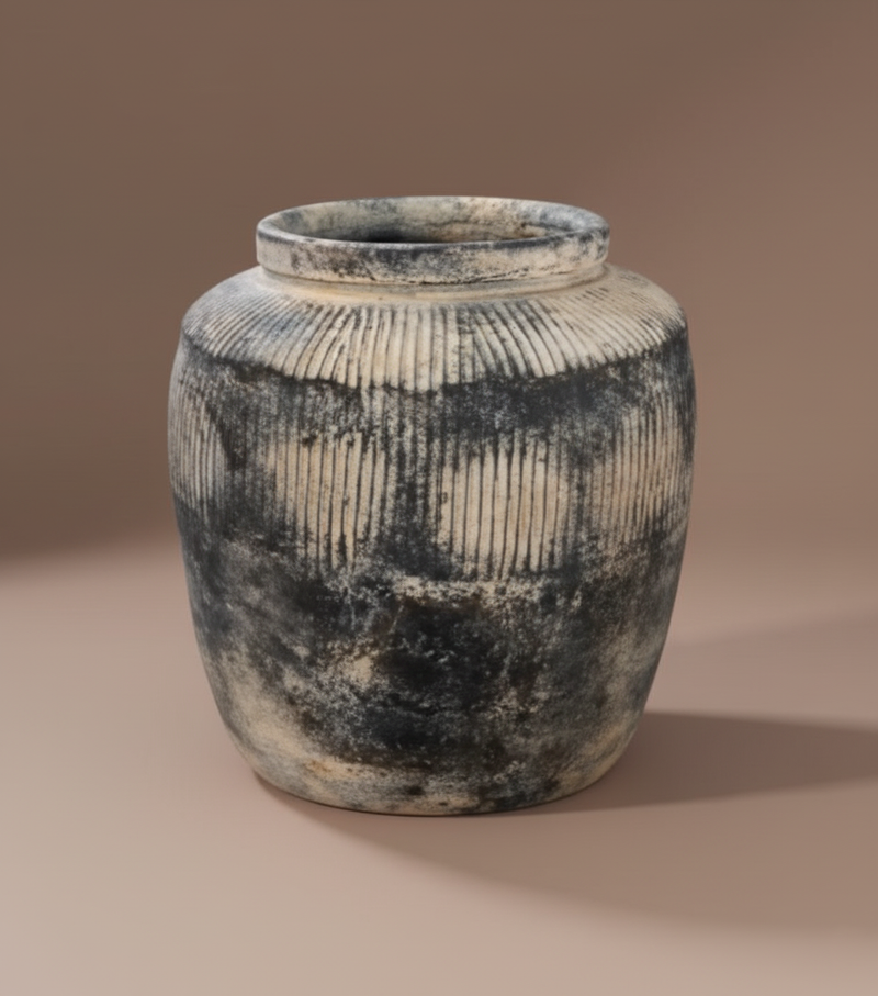 Ribbed Jar