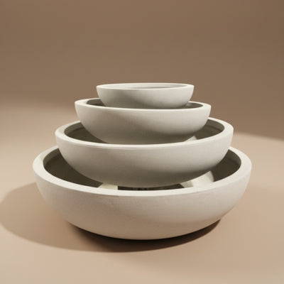 Matte Grey Ceramic Bowl Set