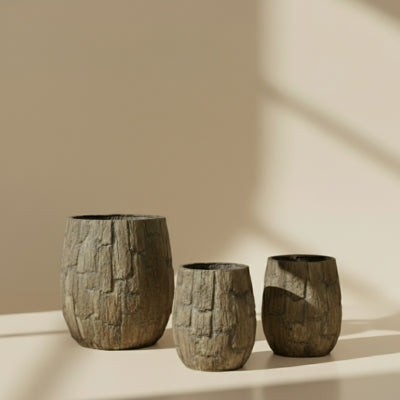 Weathered Ancient Wood Monolithic Vessel