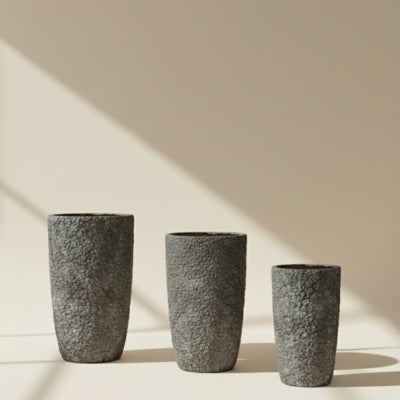 Weathered Stone-Grey Architectural Outdoor Planter